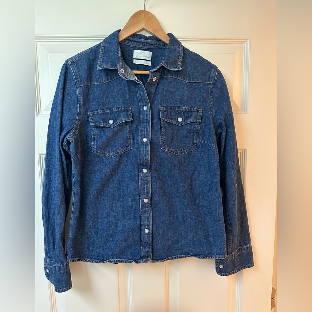 J Crew denim shirt - sz 8, like new!